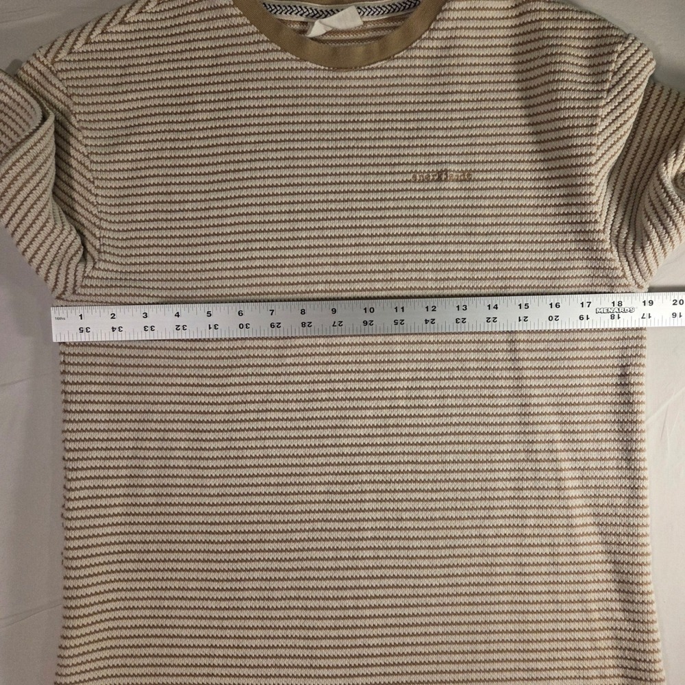 Anerkjendt Akkikki Women's 100% Cotton Short Sleeve Knit Tee Size M Stripes - Picture 8 of 10
